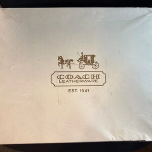 Coach Cream Box with Gold Horse & Carriage Logo